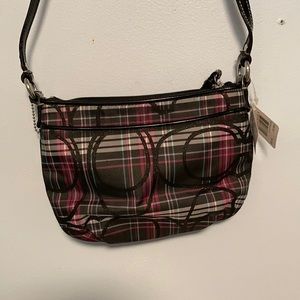 Coach Signature Tartan Plaid Crossbody - F46167